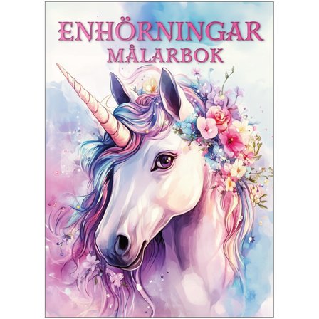 Enhörningar Målarbok