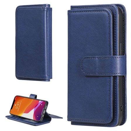 iPhone 13 fodral med 10 fickor - Blå