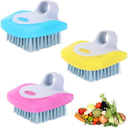 Frukt- och grönsaksborste - Köksredskap för rengöring av produkter (3 stycken)