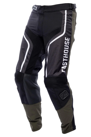 Motokrosové Kalhoty Fasthouse Grindhouse Hudson Černá/Bílá 34