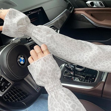 Sommar lätta chiffong lösa solskyddsärmar för kvinnor som cyklar elcyklar, solskyddsärmar, UV-resistenta och andningsbara