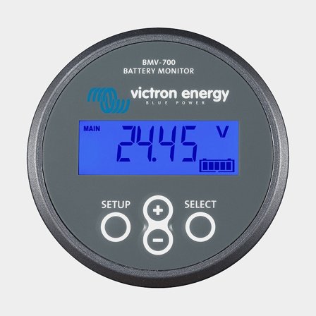 Battery monitor / battery sensor Victron BMV-700, 6.5 - 95 V, grey, with shunt 500 A