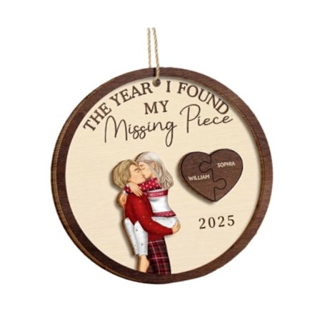 Valentinsdagsornament Valentinsdagsdekor Tredekorasjoner for høytiden som holder hender [HK]