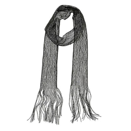 Chic Långhalsduk för Festliga Kvällsevenemang, Färgstarka Scarves med Hårband för Kvällskläder