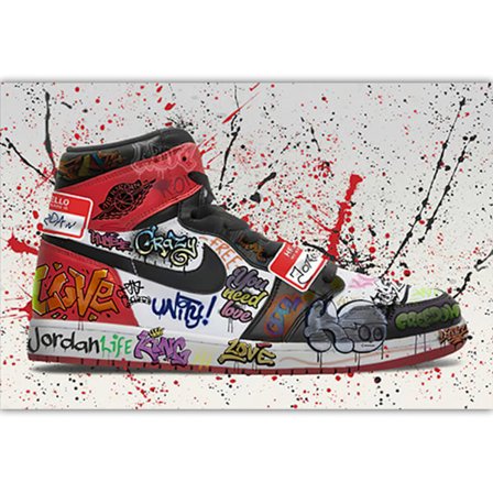 Lerretskjønnhet med Banksy Graffiti Street Art