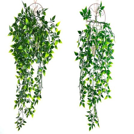 2 kpl Tekorattaninen matelijaköynnös Simulaatiokasvi Rattan Ripustettava Tekoköynnös