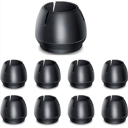 Huonekalujen Suoja 24 kpl Silikoniset Tuolin Jalan Suojatyynyt, Huonekalukupit Huopatyynyillä, Pyöreät Liukumattomat Silikoniset Jalan Suojukset