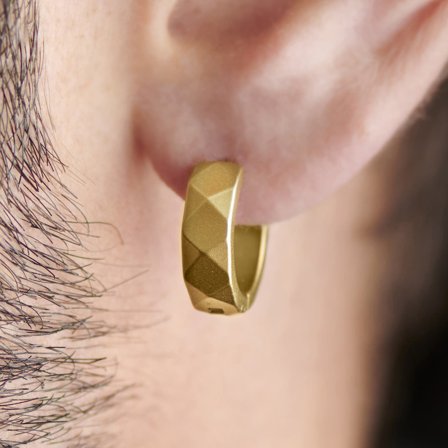 Jax Goldfarbene Stahl Creole for Men