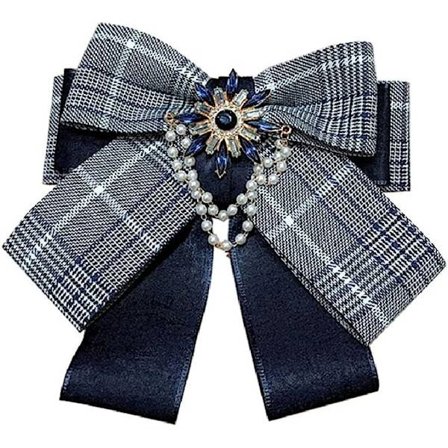 Bånd Sløjfe Broche Hals Slips Tilbehør Corsage Pin Skjorte Krave Slips Sløjfe Broche Dame Accessories Broche (Farve: Blå)