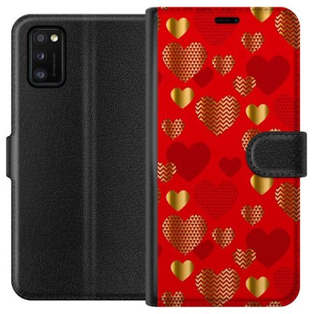 Kompatibelt Plånboksfodral till Samsung Samsung Galaxy A41 GoldenHearts