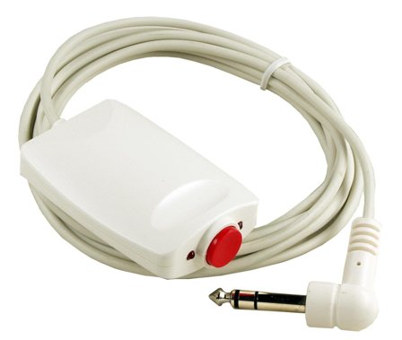 Elko EKO03512 Ledningstrykknapp hvit, 2 m tilkoblingsledning, Alarm & sikkerhet