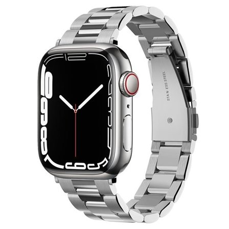 Spigen Modern Fit-armbånd til Apple Watch 4/5/6/7/8/SE (38/40/41 mm) - Sølv
