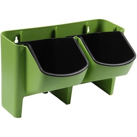 Stablebar vægplantekasse lodret sukkulent plantepot hængende bonsai potte hjem dekoration (grøn)