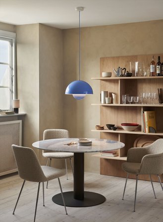 Flowerpot VP7 taklampe Ø37 - swim blå