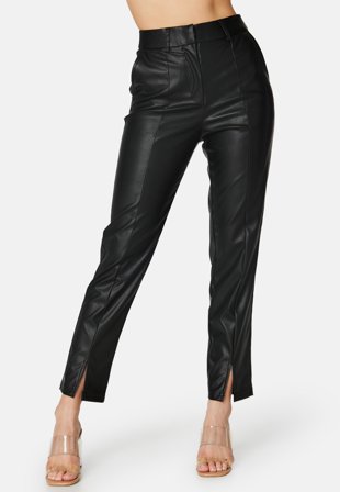 BUBBLEROOM Prim PU trousers Black Klær