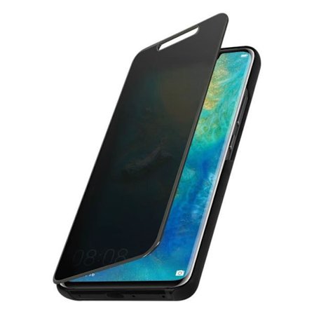 Fodral - Huawei - Mate 20 Pro - Folio - Spegel - Videostativ - Svart