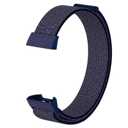 Fitbit Charge 3 nylonrem med velcro - mørkeblå