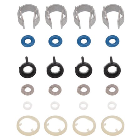 4 Sæt Brændstofinjektor Tætningsreparations O-ring Kit Gummimetal 06H998907B Erstatning for A3 A4 A5 S5 S4 Q5 Q3