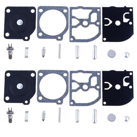 2 stk/lot karbon forgasser reparasjonssett Kompatibel med Husqvarna 136 137 141 141 142 334T 338 XPT motorsag Zama C1Q-EL33/C1Q-EL33A Hg