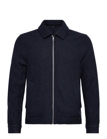 Lindbergh | Wool Blend Zip Through Overshirt | S
