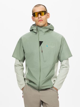 Klättermusen Vidre Hood Jacka Herr - Faded Green - M