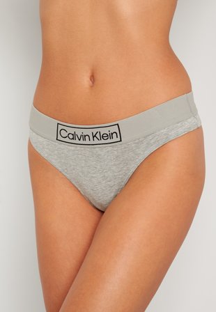 Calvin Klein Thong P7S Grey Heather Klær