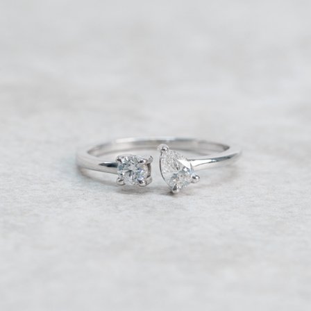 Förlovningsring Snödroppe, 18K vitguld - Förlovning- och vigselringar