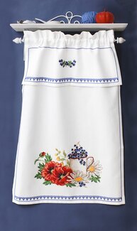 Broderikit Paradhandduk Blomster och bär