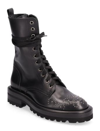 Aguzze Shoes Boots Ankle Boots Laced Boots Musta Weekend Max Mara