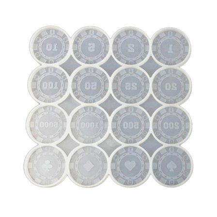 Diy Poker Chips Spill Mynter Epoksyharpiksform Minnemynt Co