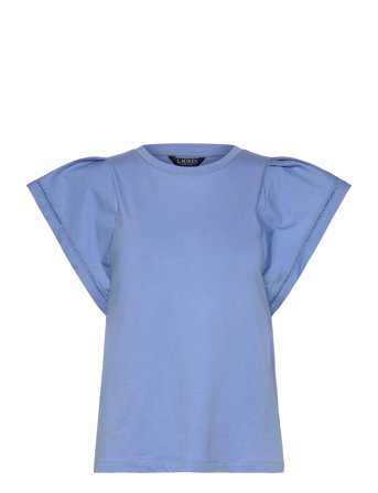 Lauren Ralph Lauren | Jersey Flutter-Sleeve Tee | L