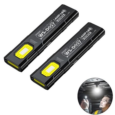 1/2/3 stk Håndholdt LED Lommelykt – USB Oppladbar 5-modus Lampe med Rødt Lys og Stroboskop, For Hjem & Utendørs