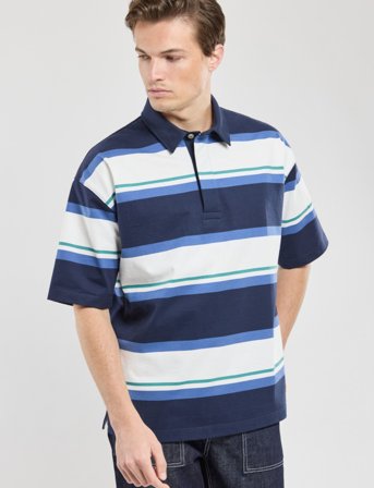 Armor Lux Striped Polo Shirt Short Sleeves Héritage - Multi/patterned - XXL
