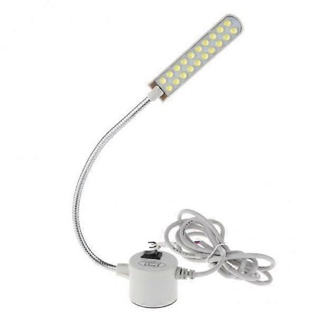 2x 220V 20 LED Symaskinlys Fleksibel Svanenhals Arm Arbeidslys med