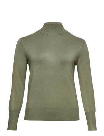 Carvenice Lifel/S Roll Pullover Knt Pullover Grå ONLY Carmakoma