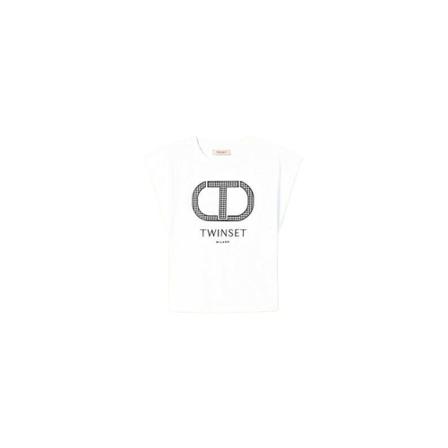 Twinset, T-Shirts Wit, Dames, Maat:S