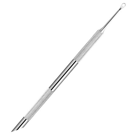 Nagelbandsverktyg i rostfritt stål med rundad kant - Silver