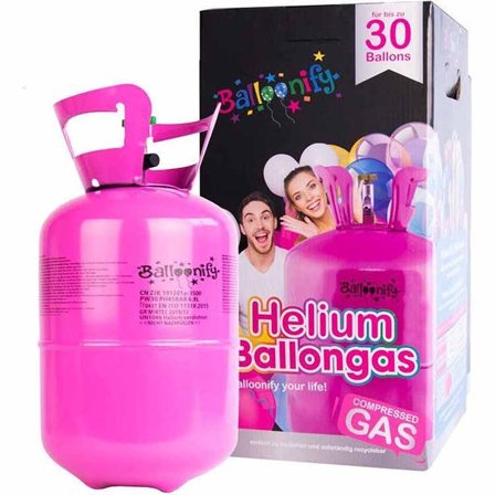 Ballonggas / heliumtub mellan - för 30st ballonger - Kalaslagret.se