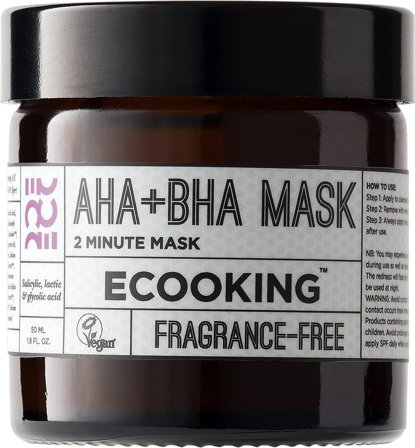 ECOOKING AHA+BHA Mask 50 ml, Skincare, Masker, Dybderensende Masker