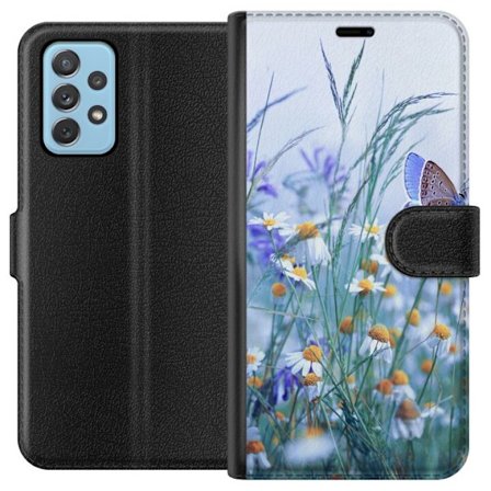 Yhteensopiva Lompakkokotelo Samsung Galaxy A52 5G Kukat