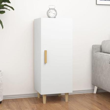 Vidaxl Skänk Vit 34,5x34x90 Cm Konstruerat Trä Vit