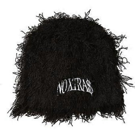 Slouchy Balaclava Mössor Pullover Varm Skull Cap Stickad Mössa Sporttillbehör Unisex Skull Cap Skidåkning Cykling Utomhus Svart