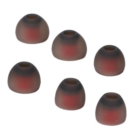 6 stk. silikone ørepropper grå rød støjreduktion komfortable udskiftningsørepropper til Philips til Jaybird X4 X3 X2 X