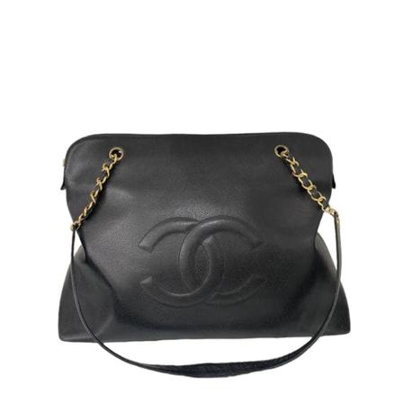 Chanel Vintage, Pre-owned Leather Shoulder Bag Zwart, Dames, Maat:ONE Size,leer