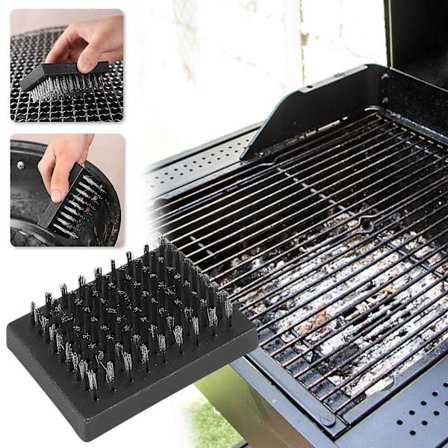 Grillbørste-reservehoveder, trådfri grillbørste-reservehoveder passer til de fleste grillbørster, bedste grillrenser (flerfarvet)