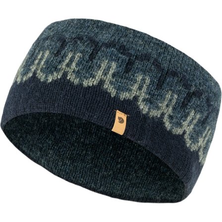 Fjällräven Övik Path Knit Headband in Dark Navy/Navy, Ull