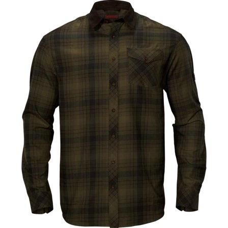 Härkila Men's Driven Hunt Flannel Shirt Men long-sleeved shirts Green M