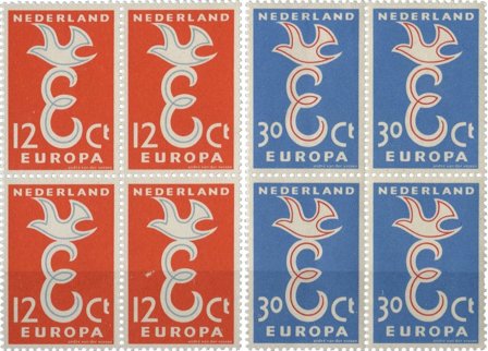 Holland 1958 - NVPH 713-714 - 4-blokke - Postfrisk