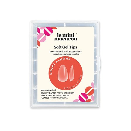 Le mini macaron Soft Gel Tips, Short Almond, Makeup, Kunstige Negle Og Tilbehør, Kunstige Negle