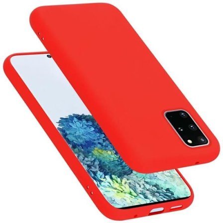 Coque för Samsung Galaxy S20 PLUS Fodral i LIQUID RED Etui Case Cover Skydd i Silicone TPU mobiltelefon